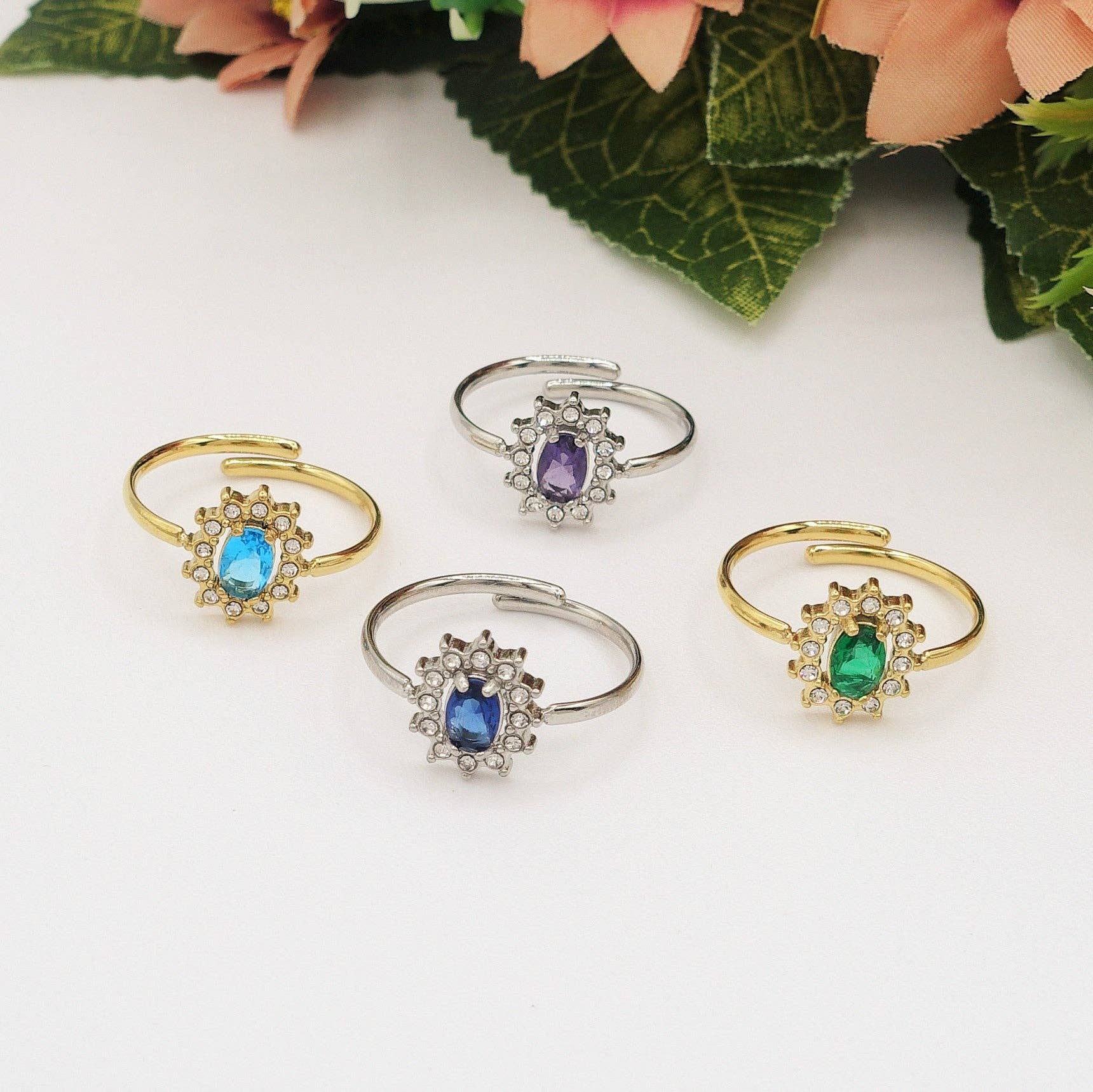 Daemon srls - Wholesale Multi-Stone Ring - KATE ~ Anello in ACCIAIO INOSSIDABILE  con Cubic ZIRCONIA3