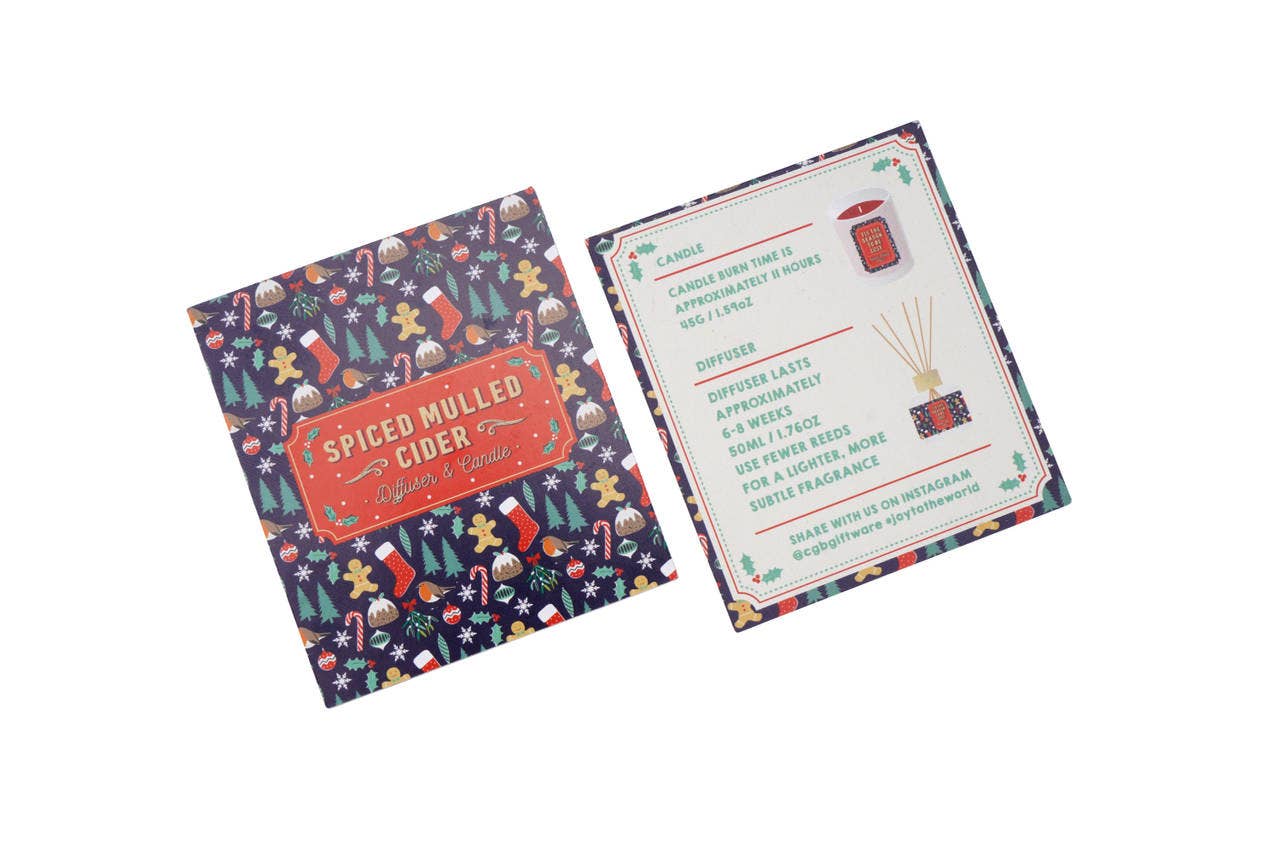 CGB Giftware - Wholesale Jar/Filled Candle - Christmas Candle and Diffuser Set1