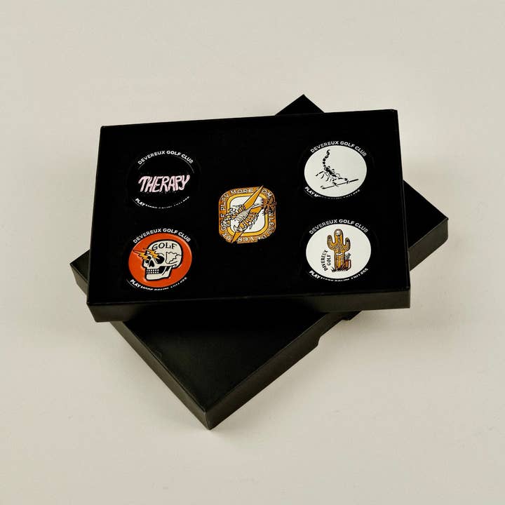 Multi Devereux Ball Marker 5-Pack for wholesale on Faire6