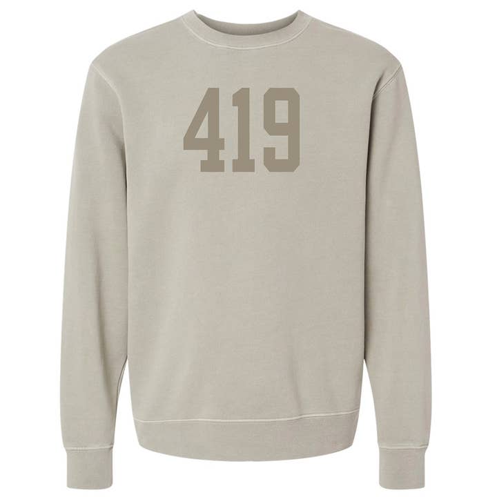 Jupmode - Wholesale Graphic Sweatshirt - Unisex - Custom Area Code Puff Print Tone on Tone Sweatshirt18