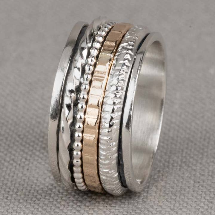 Ring silver + Goldfilled Creative for wholesale by Jéh Jewels