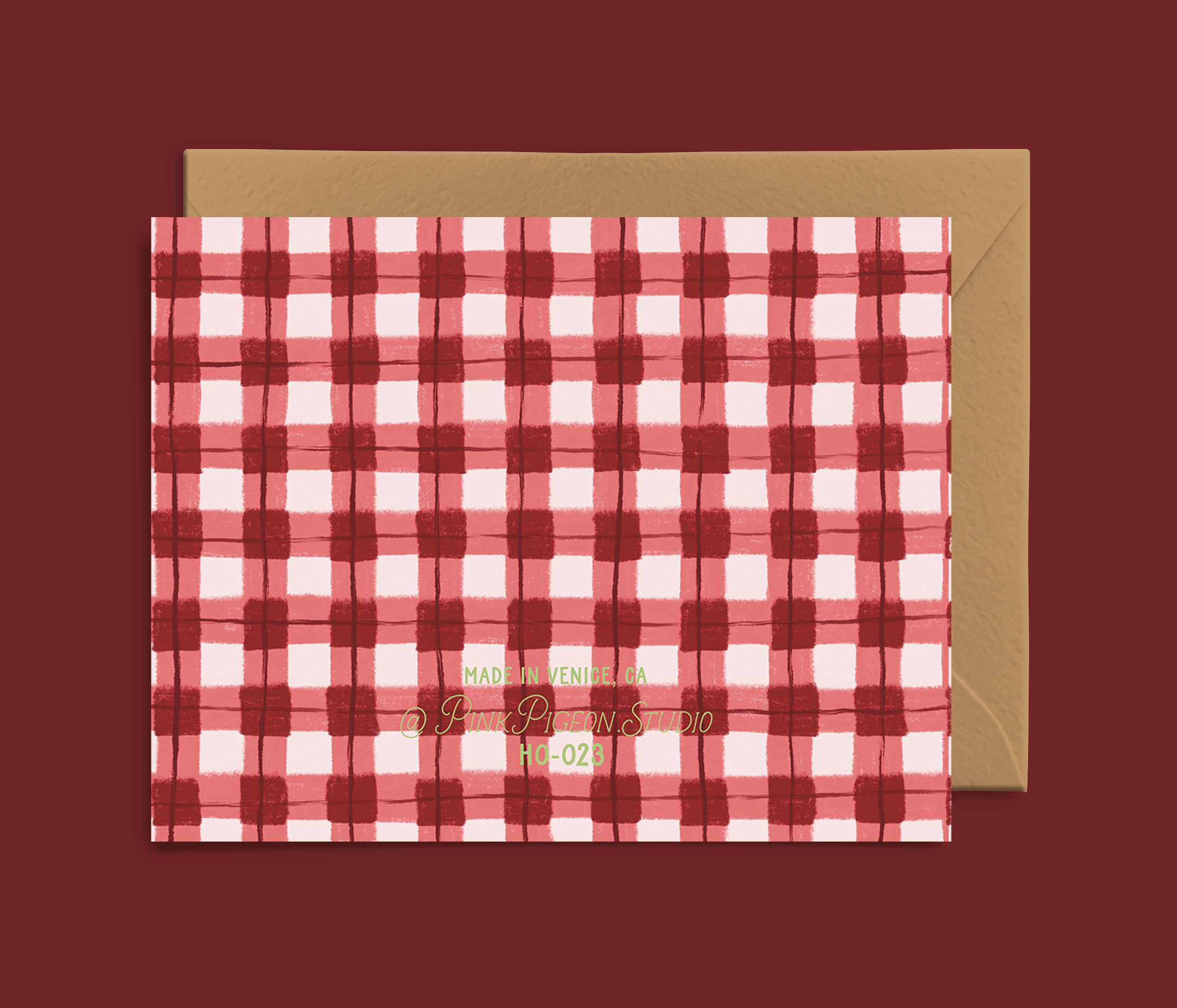 Pink Pigeon Studio - Wholesale Season's Greetings Card - Holiday Swan Card1