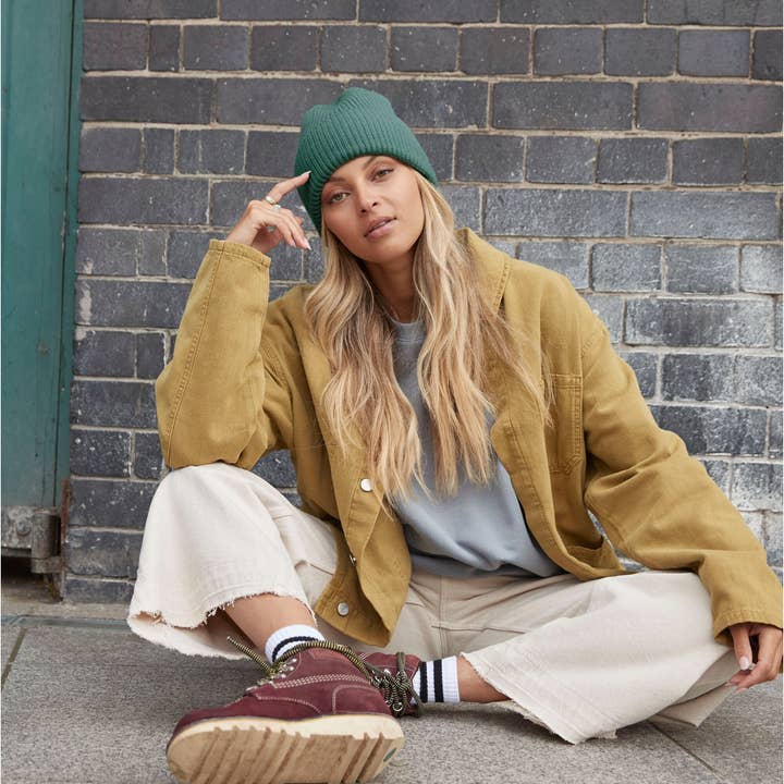 Logo Free Clothing - Venta al por mayor Gorro de lana - Unisex - Gorro Beechfield con puños extragrande, unisex, acanalado, puños anchos, 7 colores, talla única9