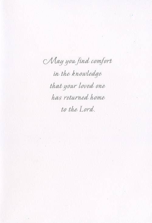 DICKENS INC. - Venta al por mayor Tarjeta de condolencias - Simpatía religiosa | GRTC | SM | 25540G1