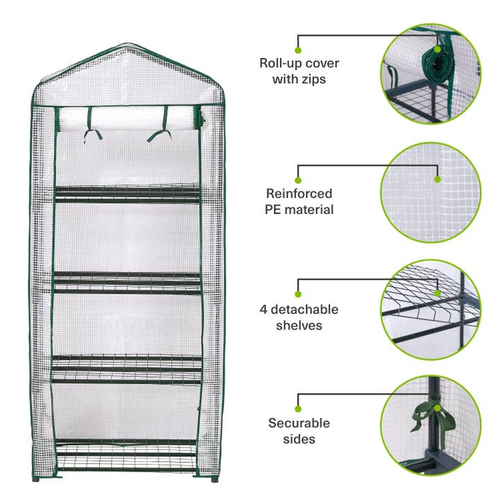 Bramble - Wholesale Plant Pot - 4 Tier Mini Greenhouse