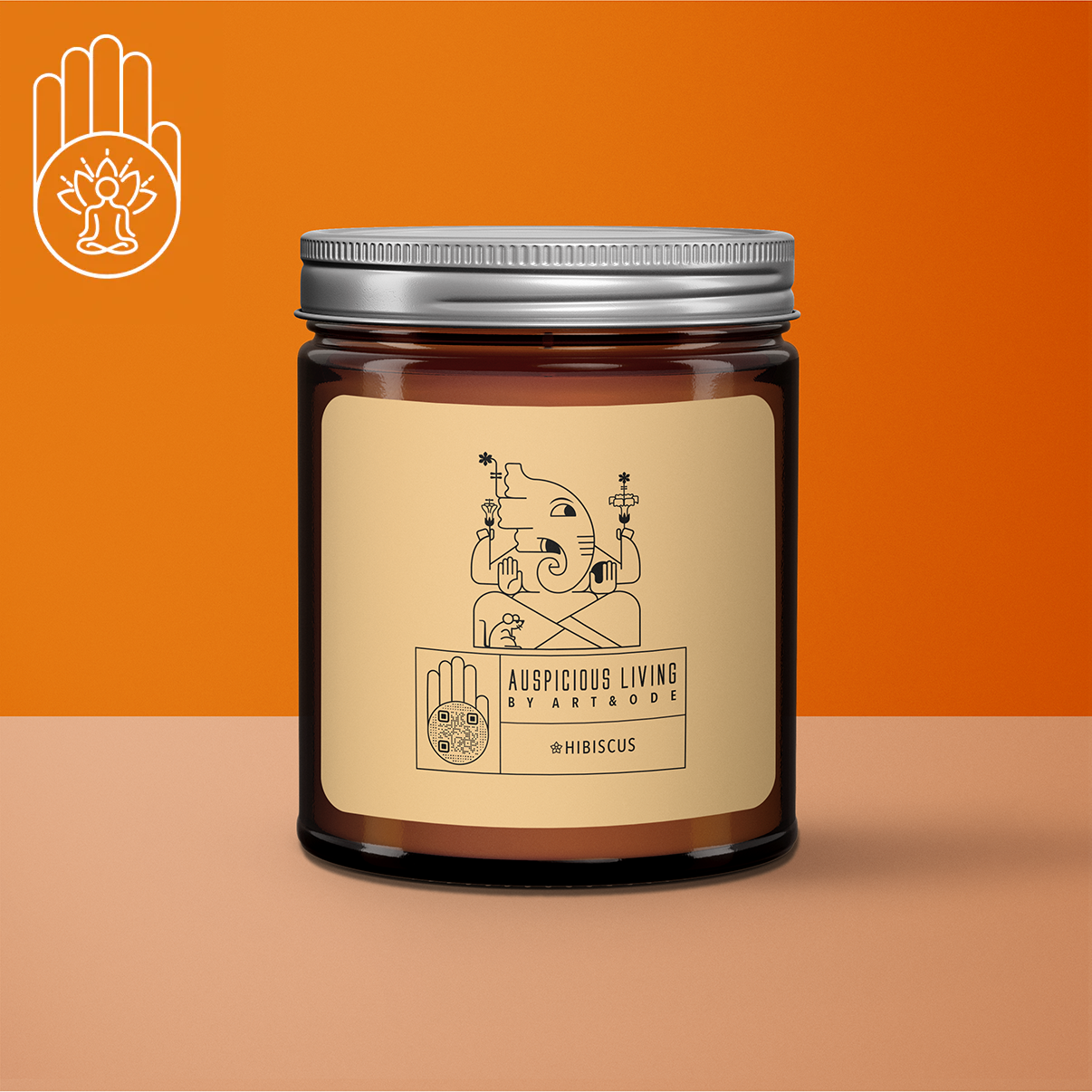 Art&Ode - Wholesale Jar/Filled Candle - Mantra Blessing Well-Being Candle for Auspicious Occasions6