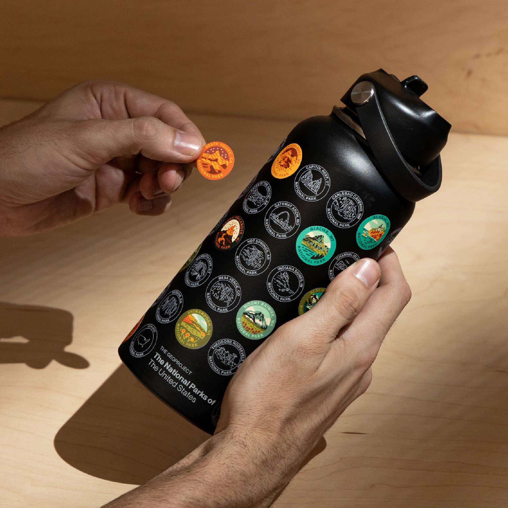 THE GEOPROJECT - Wholesale Water Bottle - National Parks Insulated Sticker Bottle 32oz1