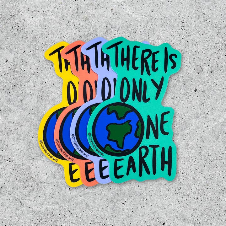 Es gibt nur eine Erde Vinylaufkleber für den Großhandel von Citizen Ruth