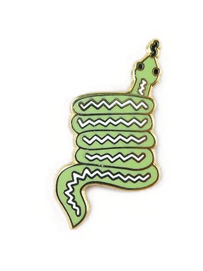 Snake Pin Badge for wholesale by Jade Fisher