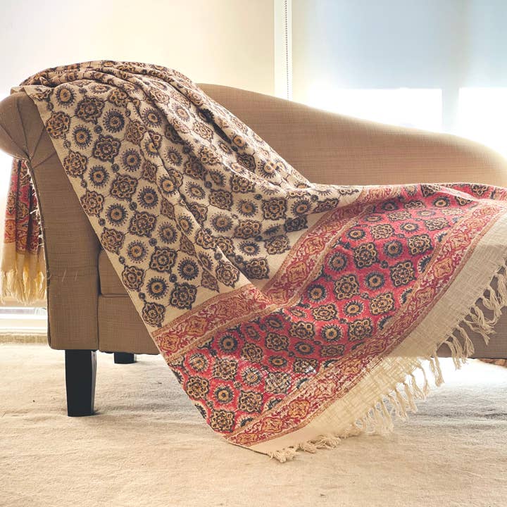 Bohemian Throw Blanket, Cotton Throw Blanket for wholesale by Sunny Dzyns