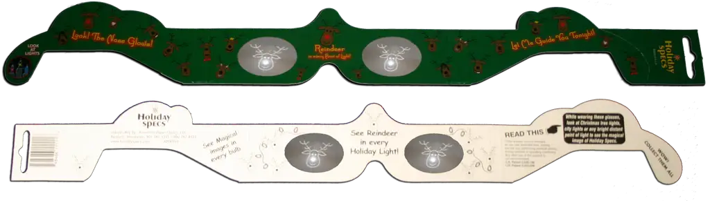 American Paper Optics, LLC - Wholesale Party Favor - Reindeer 3D Holiday Spec Glasses - 25 Pack1