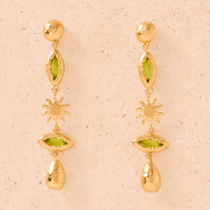 Daphné Ohrringe | Schmuck, goldfarbenes Geschenk, wasserfest für den Großhandel von Agapée Jewelry