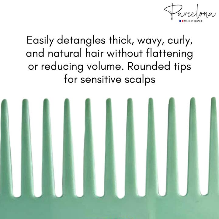 Parcelona - Wholesale Hair Brush/Comb - Parcelona Wide Tooth Comb Tropical Toucan Floral Print Comb for Thick Curly Hair39