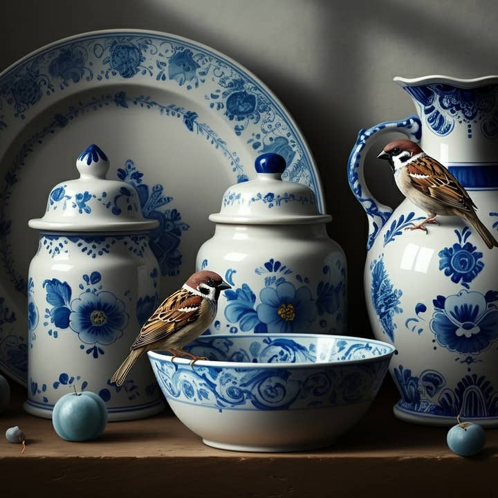 Fjer & Plader - A1 størrelse stor decoupagepapir for engroshandel hos Mint by Michelle