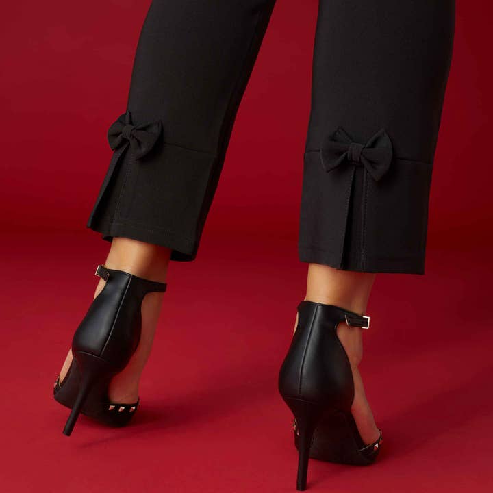 Black Georgie Bow Back Detail Bottom - Valentine's Day for wholesale on Faire2