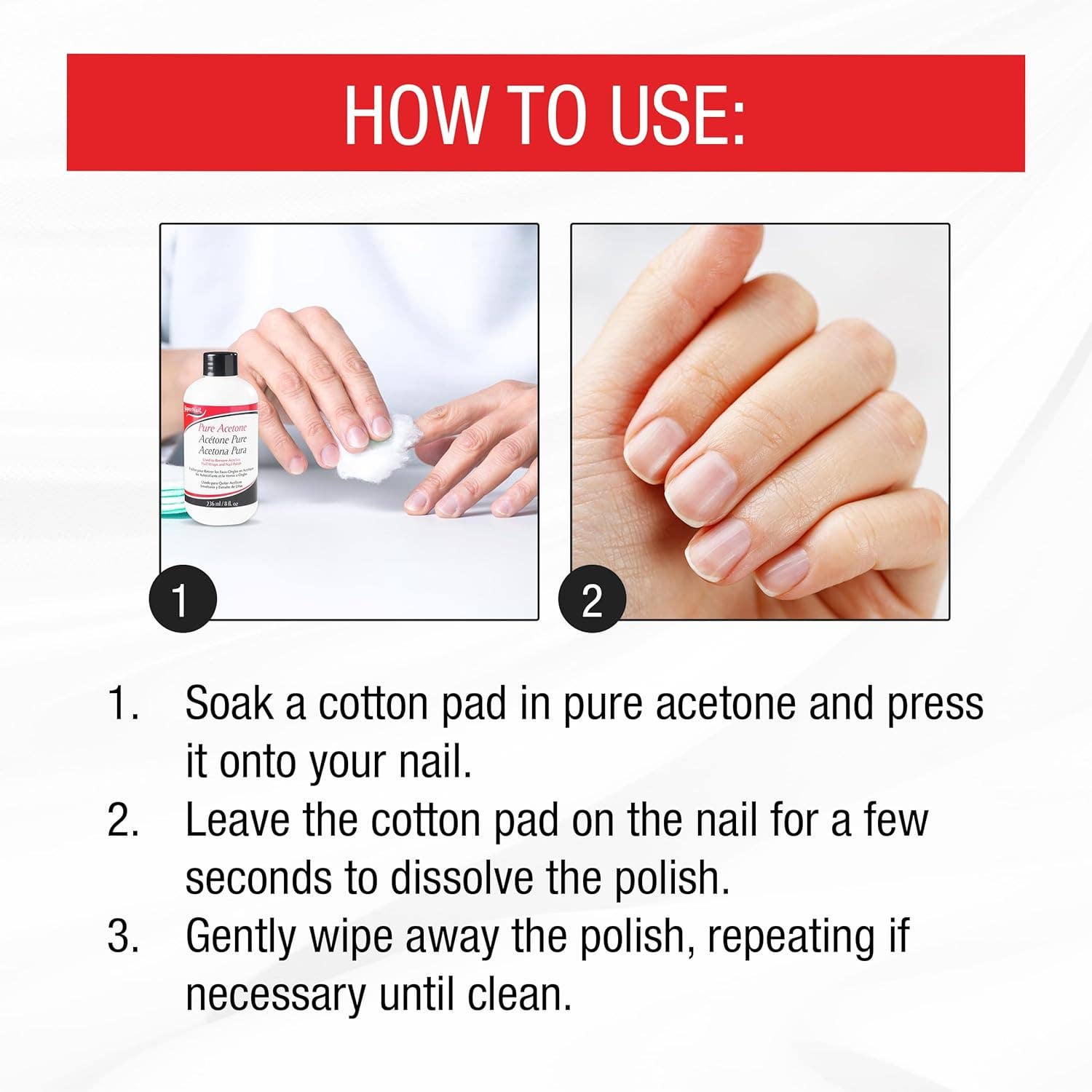 Salon Equipment Pros - Wholesale Nail Polish Remover - Super Nail Pure Acetone Polish Remover 8 Fl Oz4