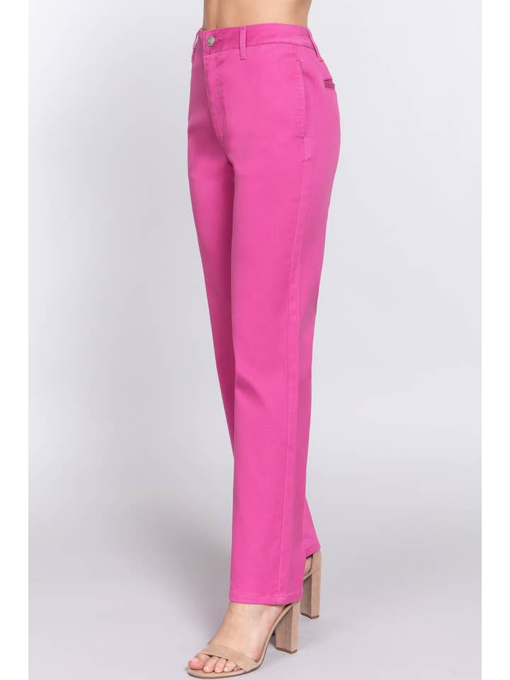 Active Basic | Active USA - Wholesale Pants – Women's - Straight Fit Twill Long Pants 22