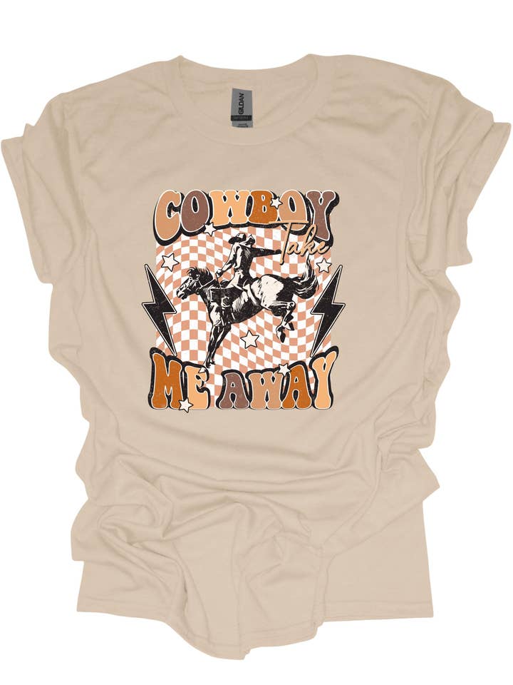 Cowboy take me away - DTF Transfer for wholesale by Keezy Transfers