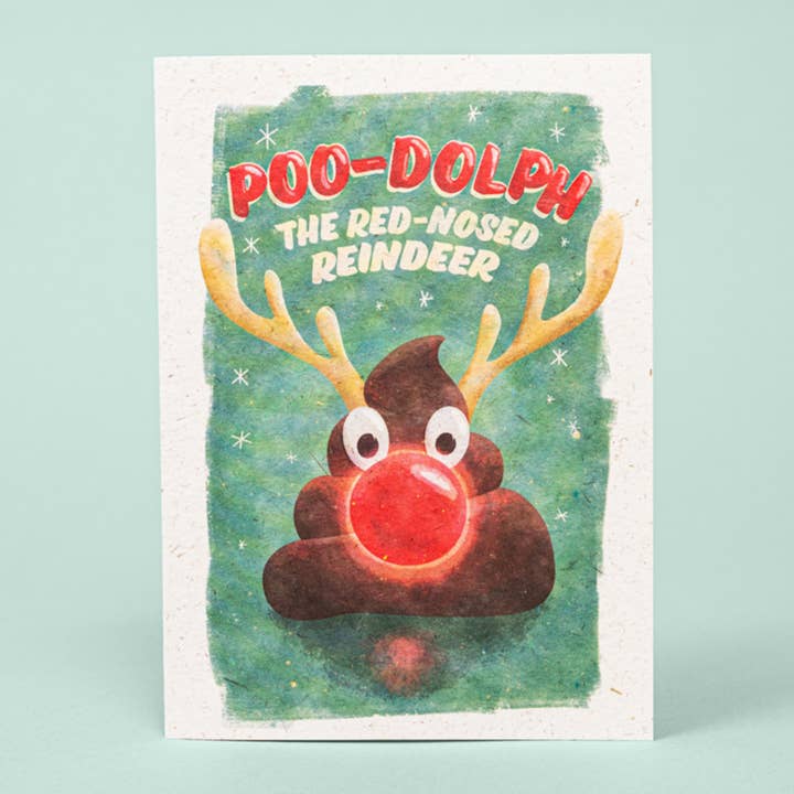 Cartão Poo Elefante Natal Divertido por atacado de Willsow