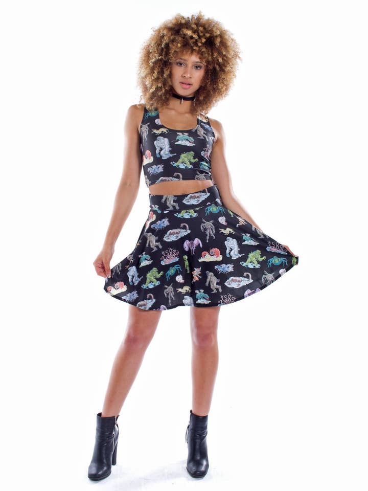 Pretty Snake - Wholesale Skirt - Women's - Cryptids Skater Skirt