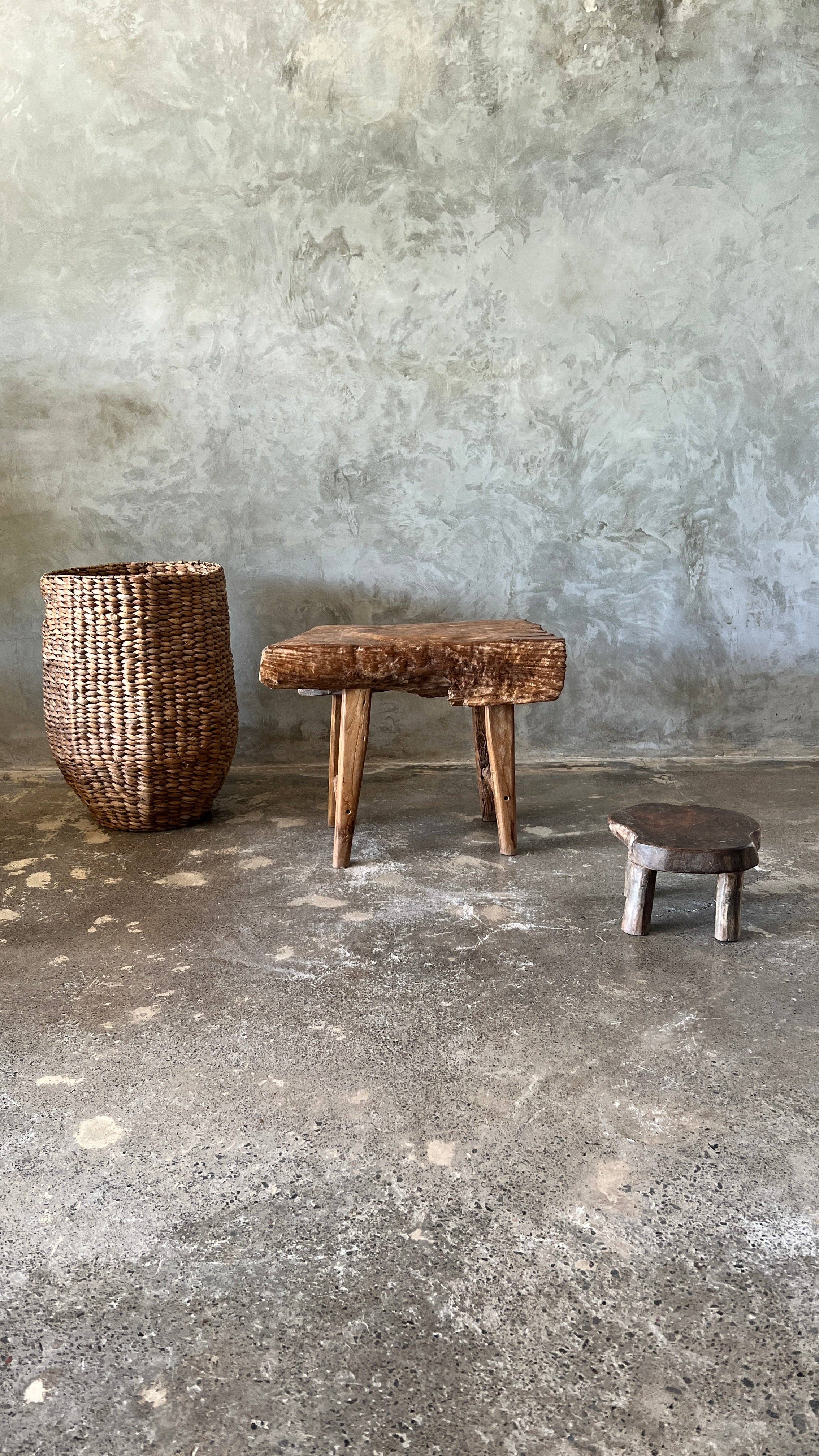 Office Objets - Wholesale Bench - Small organic bench in blonde Asian teak with four legs - Sepuluh26