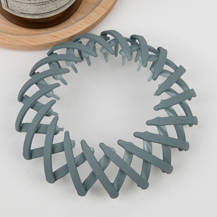 SoapElenGlen - Wholesale Hair Clip - Women's - Expandable Matte Ponytail Holder, Bun Nest Hair Holder3