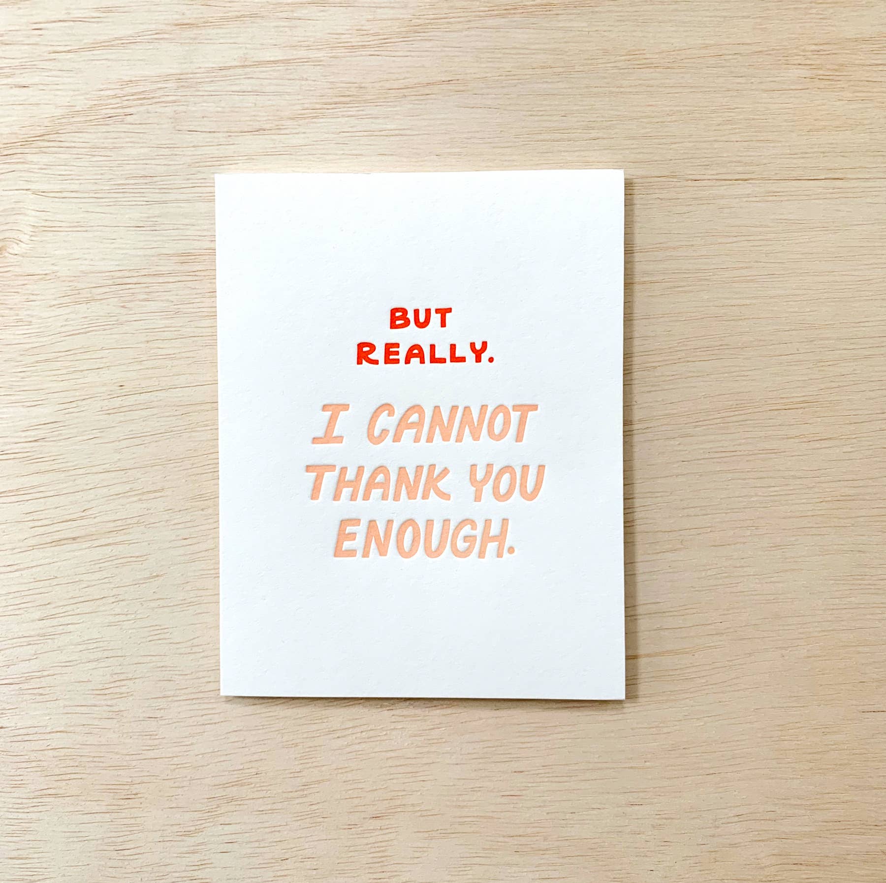 Odd Daughter Paper Co. - Wholesale Thank You Card - Cannot Thank You Enough - Thank You Card1