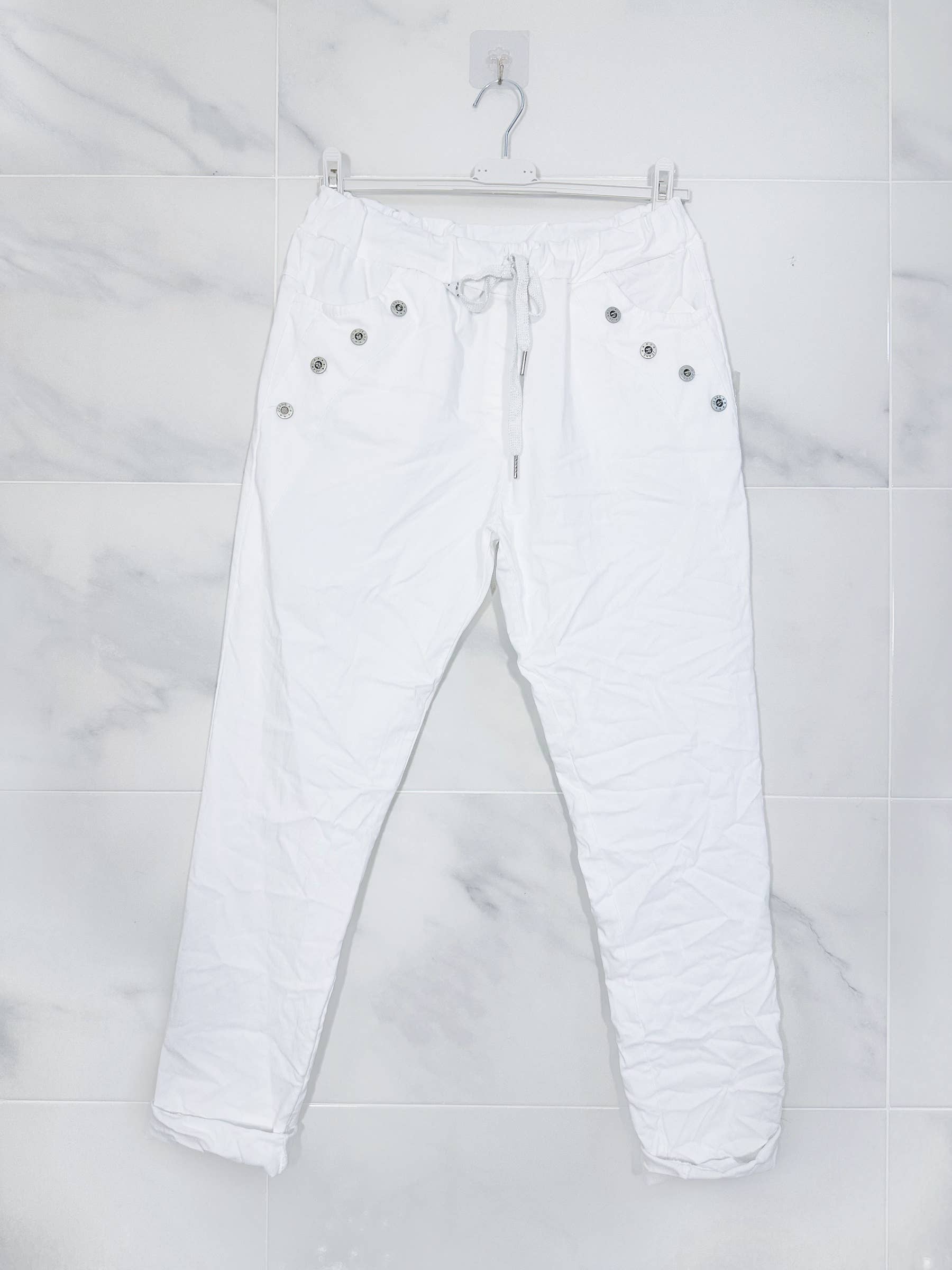 ZAFA PARIS - Wholesale Broek - Dames - 14F22P229 - magic viscose broek met knoop12