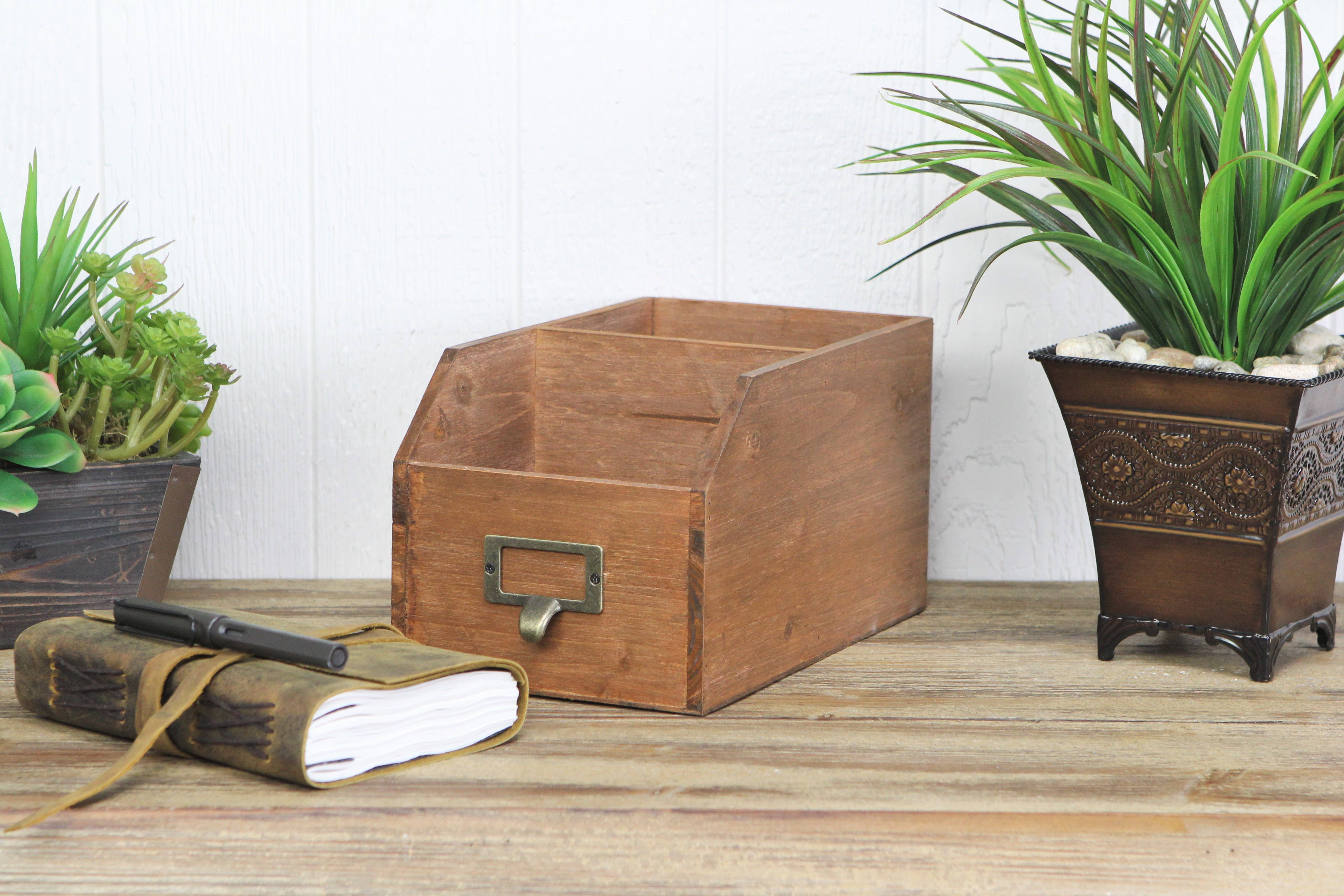 Cheungs Home Decor – wholesale Desk organiser – Lucius Wooden 2 Slot Organizer7