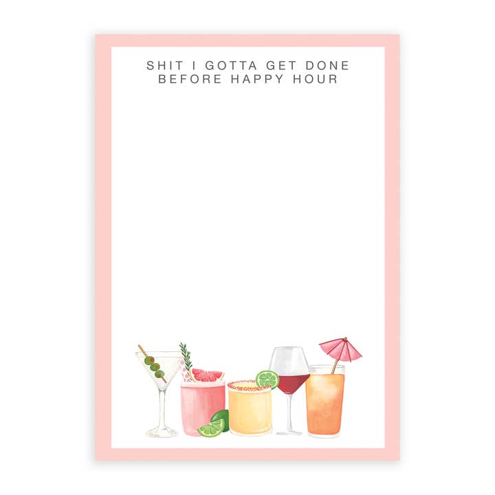 Isabella MG - Wholesale Kladblok - Notepad voor Happy Hour - Funny Desk Notepad