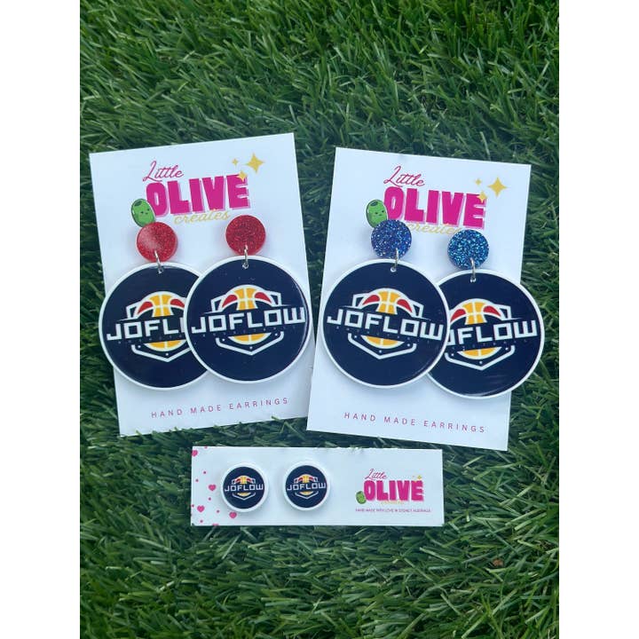 Little Olive Creates - Wholesale Dangle earrings - Fully Customisable Drop Statement Dangle or Stud Earrings - Your Design, Logo, Sports team, party theme Your Style!4