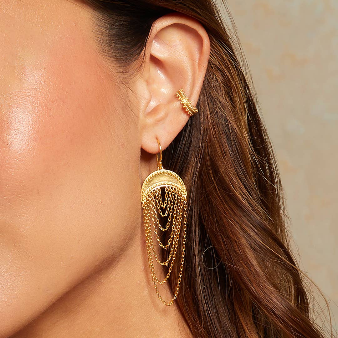 Satya Jewelry – Brincos de punho/trespasse por atacado – Punho de ouvido ornamentado delicado2