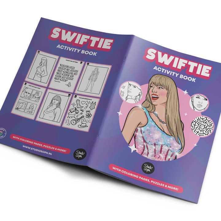 Studio Soph (We Pay Your Import Fees - We Ship DDP) - Wholesale Coloring Book - Adult - Swiftie Activity Book A43