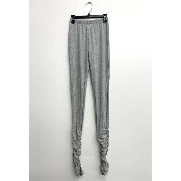 Uptown Apparel - Wholesale Fashion Leggings - Women's - B10613 Ribbed Ankle Ruched Leggings15