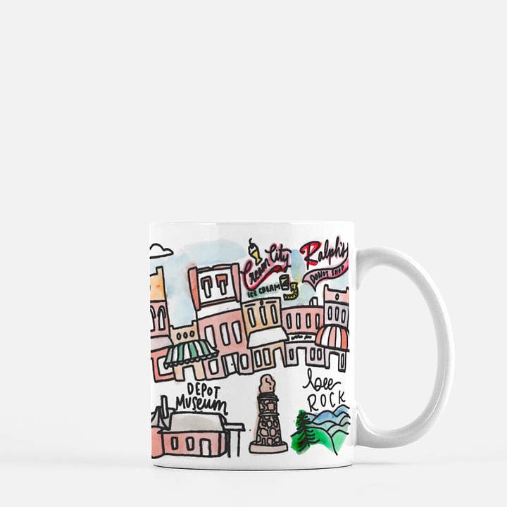 Cookeville, Tennessee Keramik-Aquarellbecher, 11 oz für den Großhandel von Signet Sealed