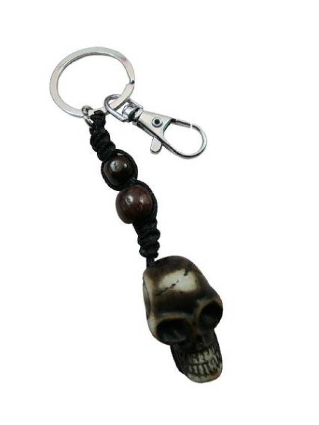 Resin Skull Pendant Key Chain for wholesale by DK Hawaii