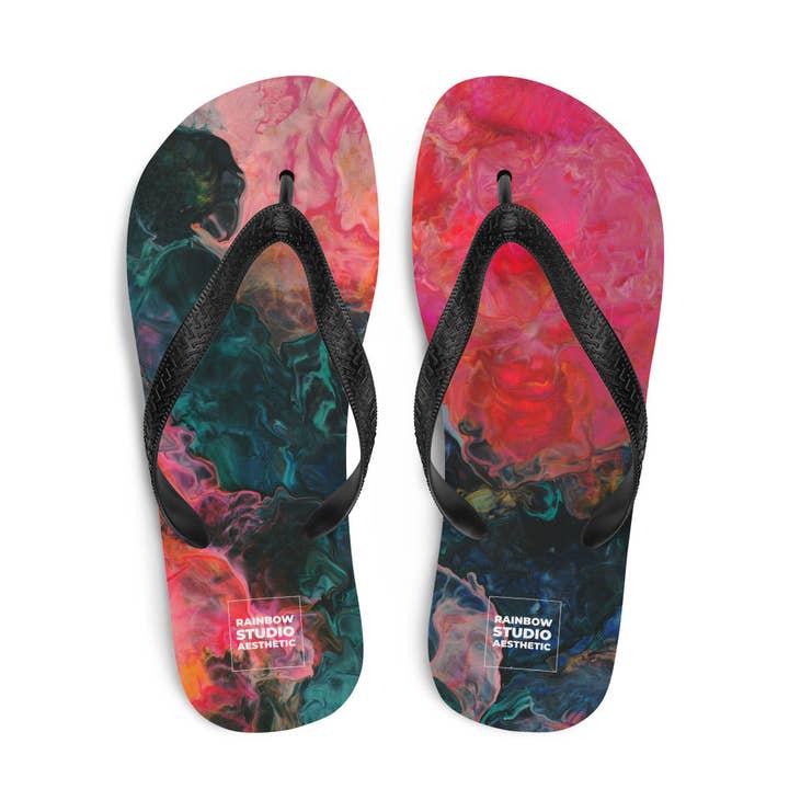 Erlebe die Borboleta Rainbow Brand Flip-Flops für den Großhandel von Rainbow City