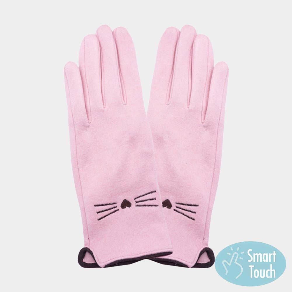 Sensibling Corp. - Wholesale Gloves - Women's - Cat Pointed Faux Suede Smart Touch Gloves0