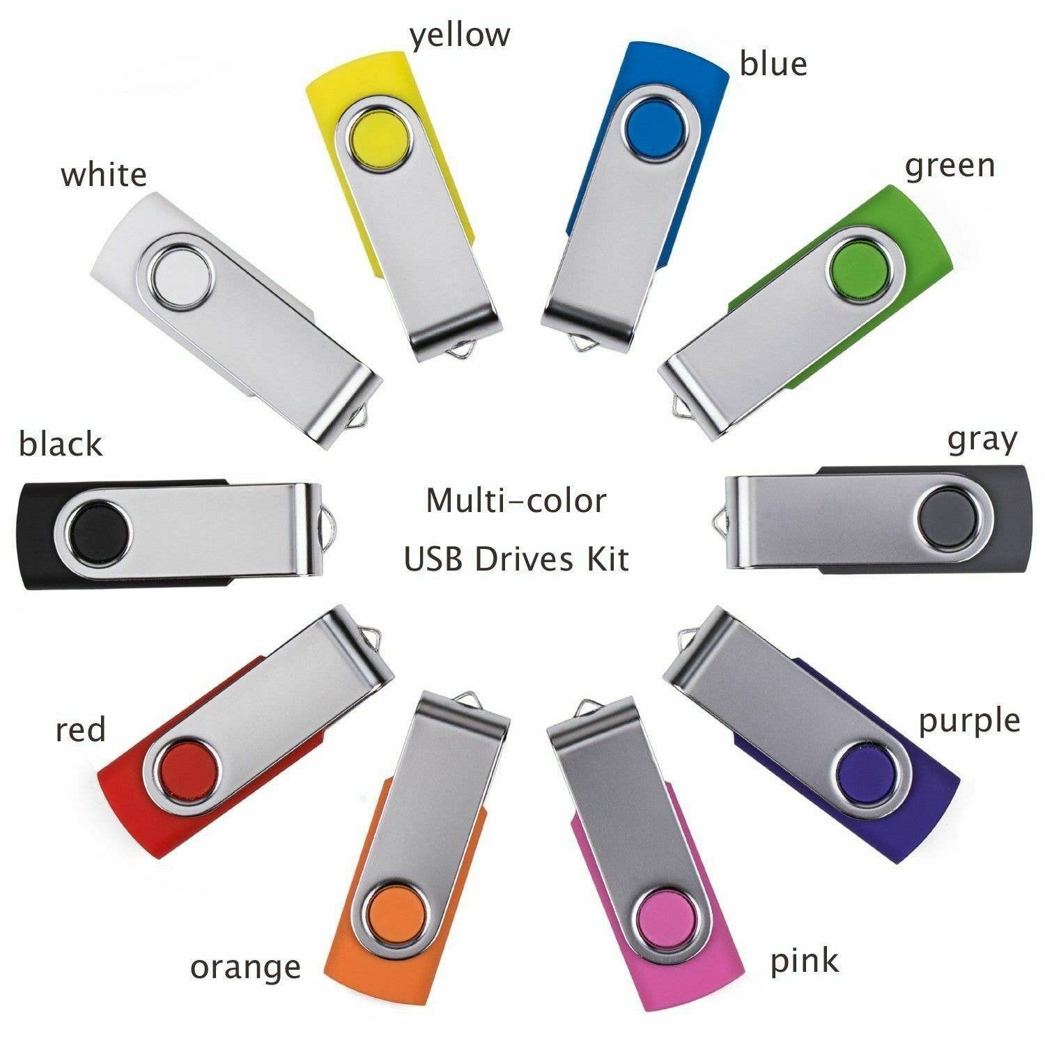 digsell - Wholesale Small/Handheld Appliance - 50PCS 2GB Swivel USB Flash Drive, Gifts for Customers1