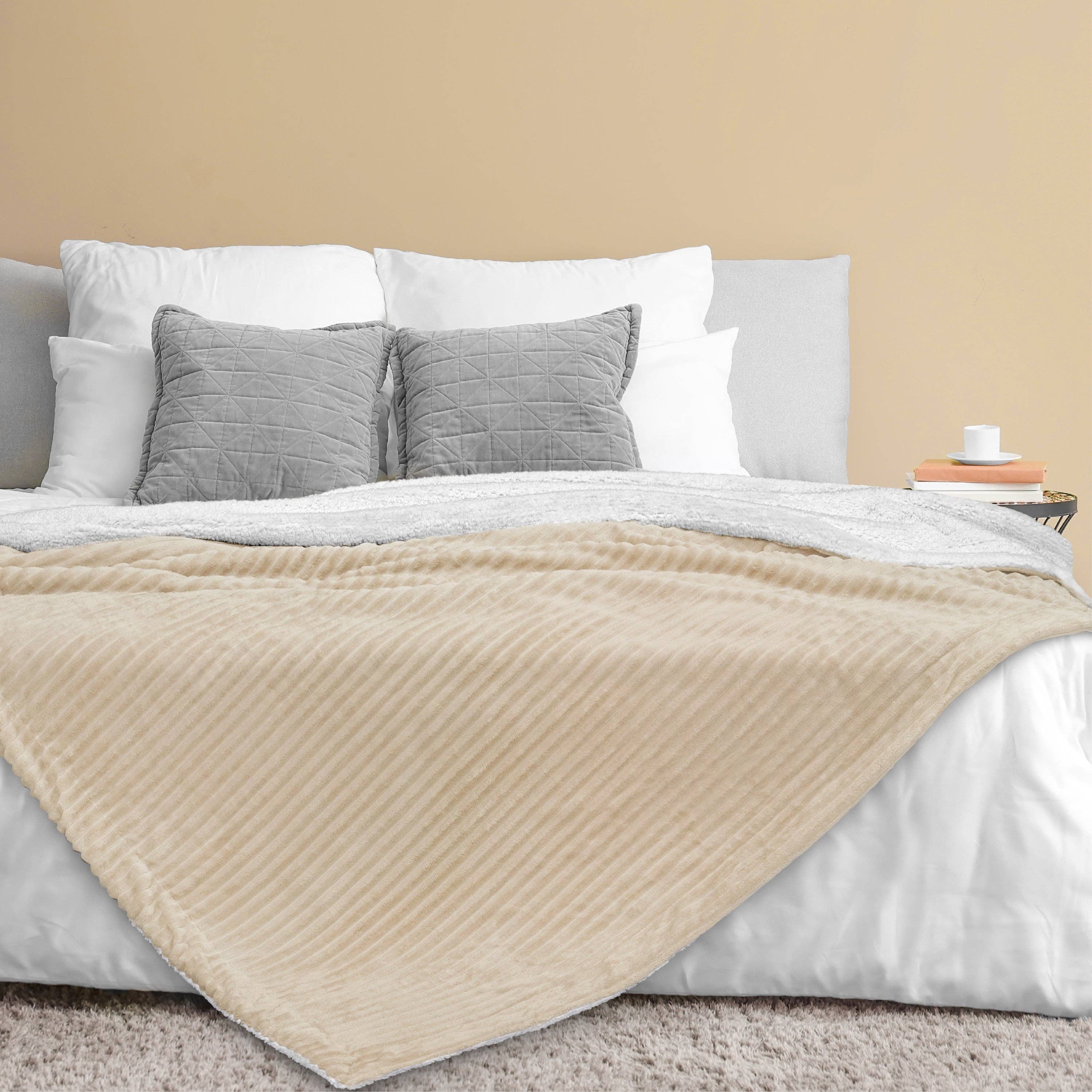 Pavilia - Vente Plaids - Plaid Sherpa côtelé83