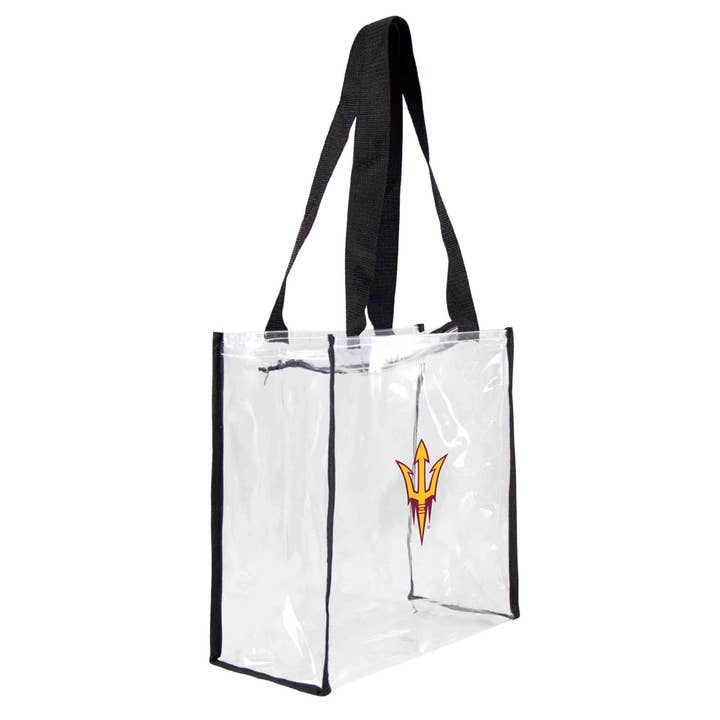 NCAA Arizona State Sun Devils Clear Square Stadium Tote for wholesale by Little Earth Productions