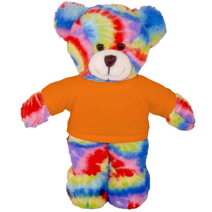 Plushland - Wholesale Stuffed/Plush Toy - Kids & Baby - 8″ Tie-Dye Custom Bear | Personalized Bear Stuffed Animal16