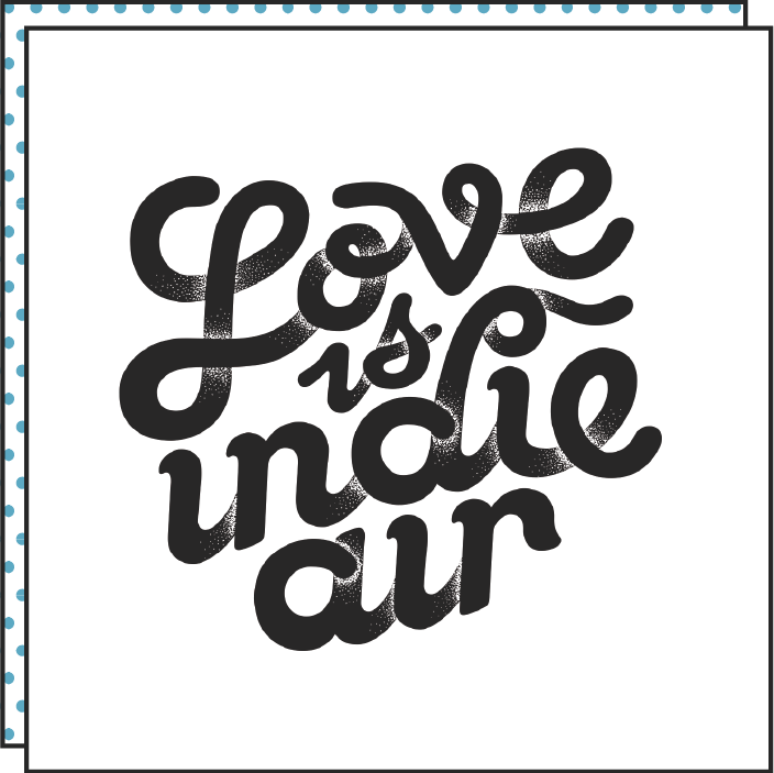 Tattoonie - Wholesale Temporary Tattoo - LOVE IS INDIE AIR Tattoo (Pack of 2)1