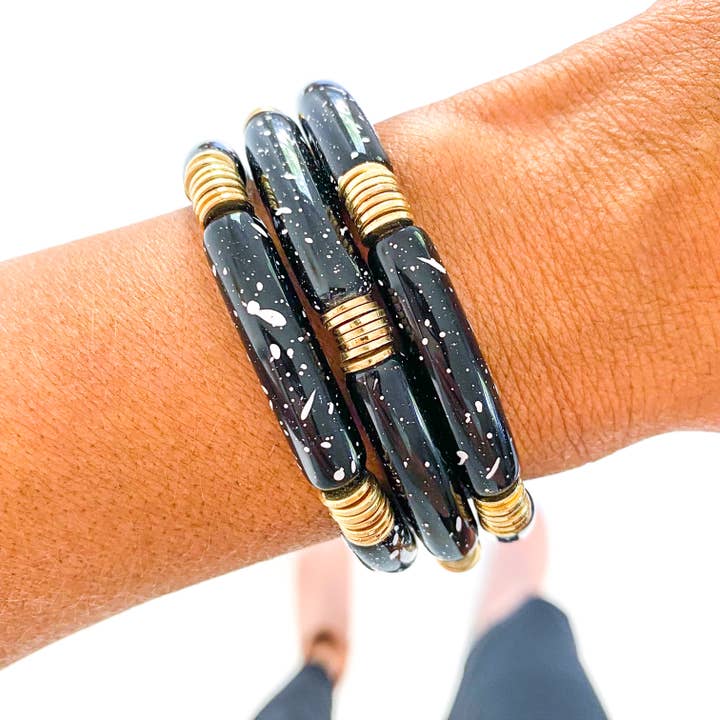 Savvy Bling - Wholesale Jewelry Set - Black Game Day Bracelets & Necklaces35