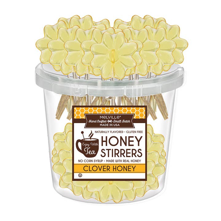 Daisy Clover Honey Stirrers for wholesale by Melville Candy Company