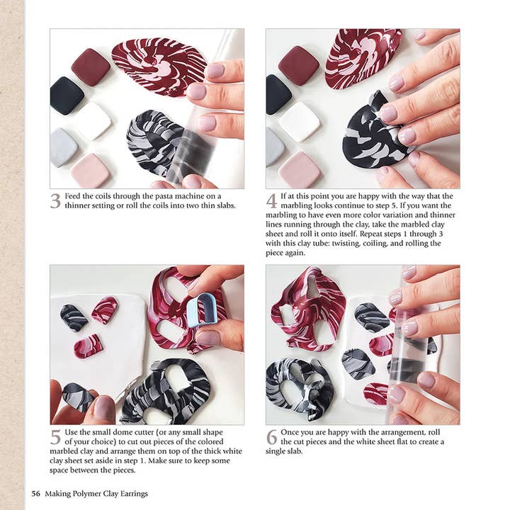 Fox Chapel Publishing - Wholesale DIY Craft Kit - Making Polymer Clay Earrings -Step by Step Beginner Projects3