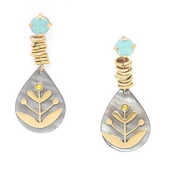 CELINDA örhängen tryck topp strass hängande gou för wholesale av Franck Herval