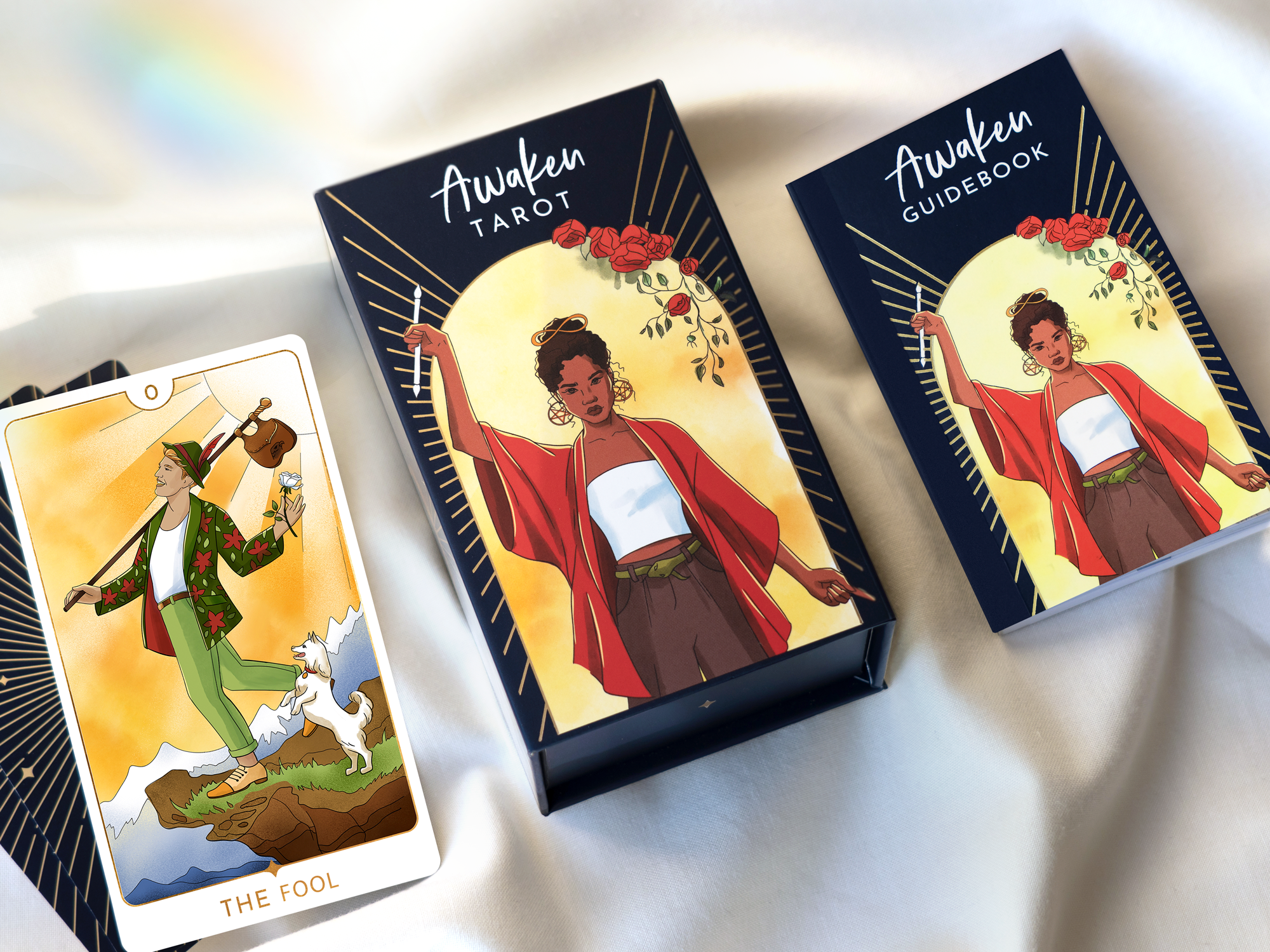 RYVE - Vente Cartes de tarot - Cartes de tarot Awaken avec guide - Jeu de tarot moderne1