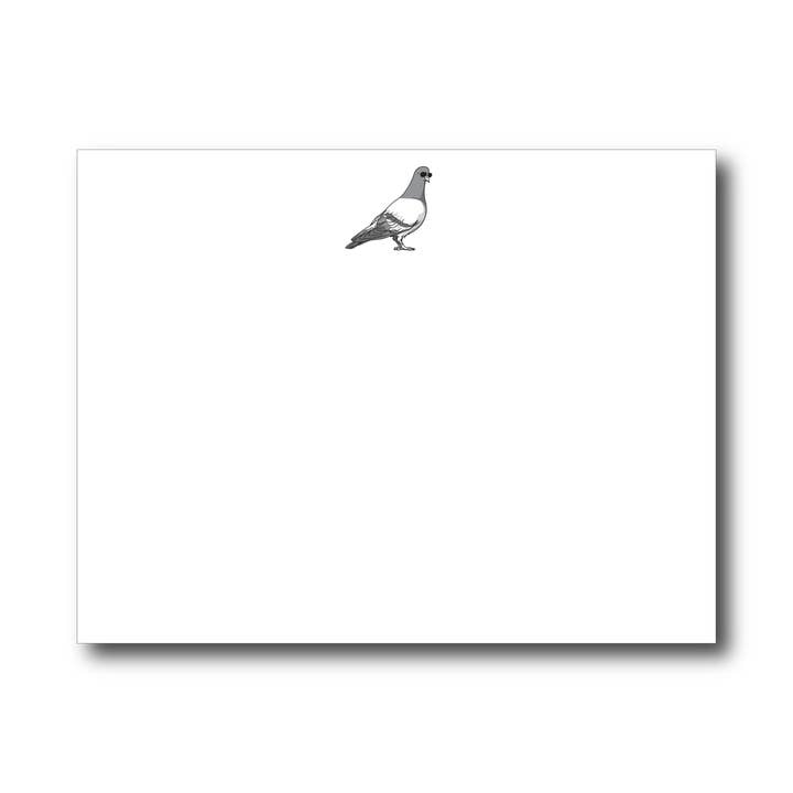 Pigeon Notecard Set - Letterpress Note Card Set for wholesale by Quick Brown Fox Letterpress