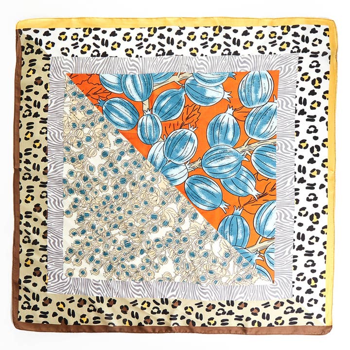 MiMi Wholesale - Wholesale Bandana - Women's - BS0035 Noel Multi Print Bandana2